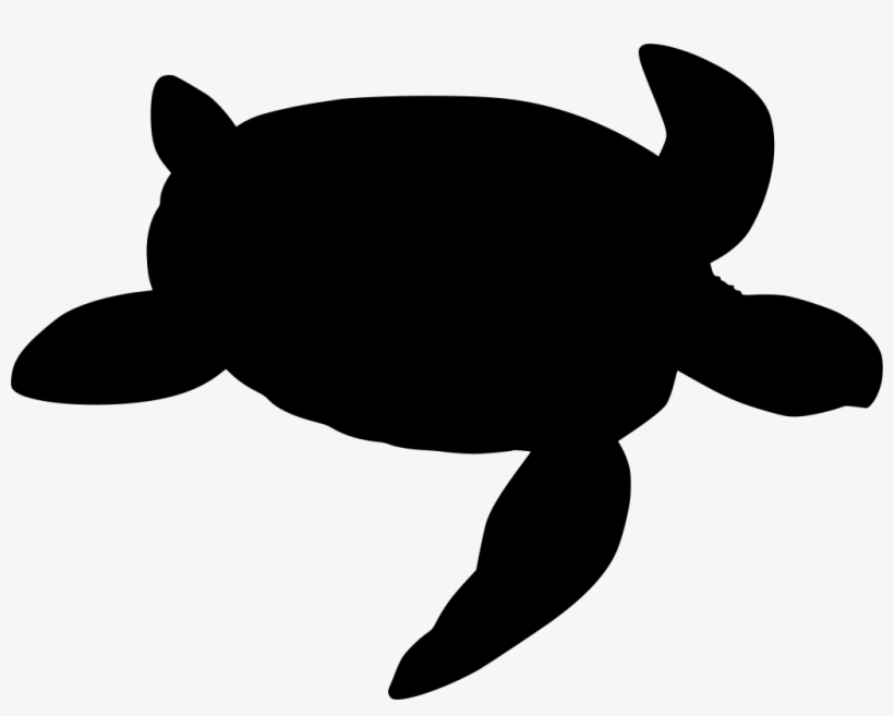 Download Png - Sea Turtle Silhouette Clip Art, transparent png #5907432