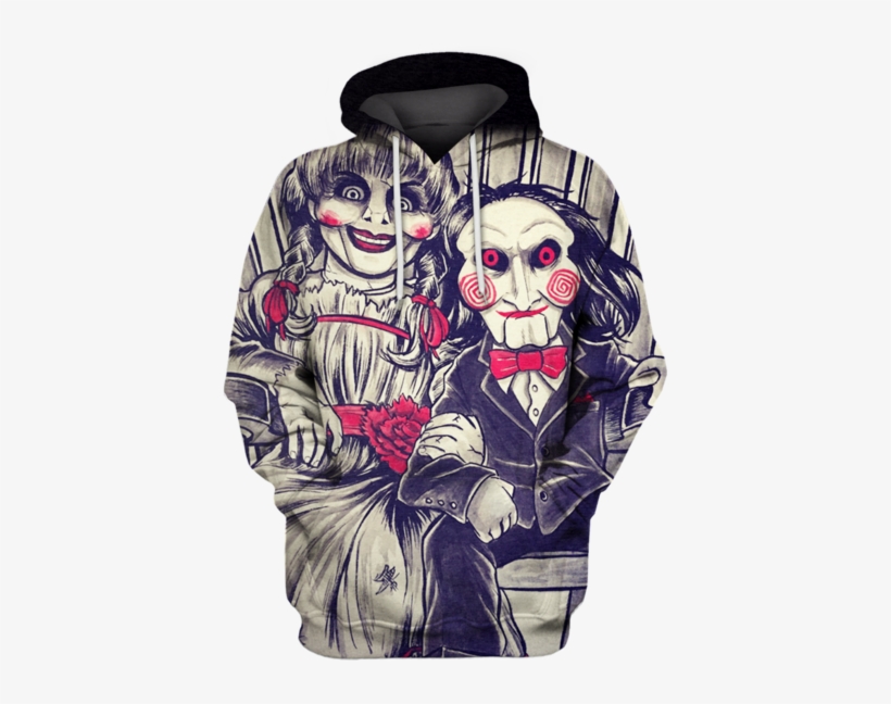 3d Annabelle And Jigsawtshirt - Sweatshirt, transparent png #5908294