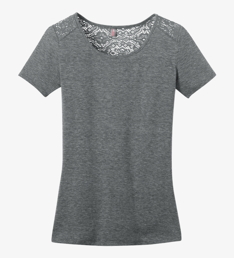 District Dm441 Ladies Tri-blend Lace Tee - Grandma Nana Grand Children Shirt Complete Custom Shirt, transparent png #5909759