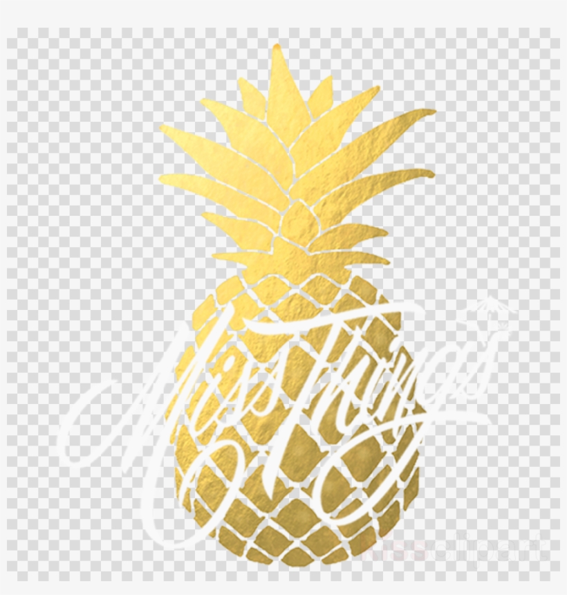 Gold Pineapple Png Clipart Juice Pineapple - Plantilla Invitaciones De Piña, transparent png #5910318