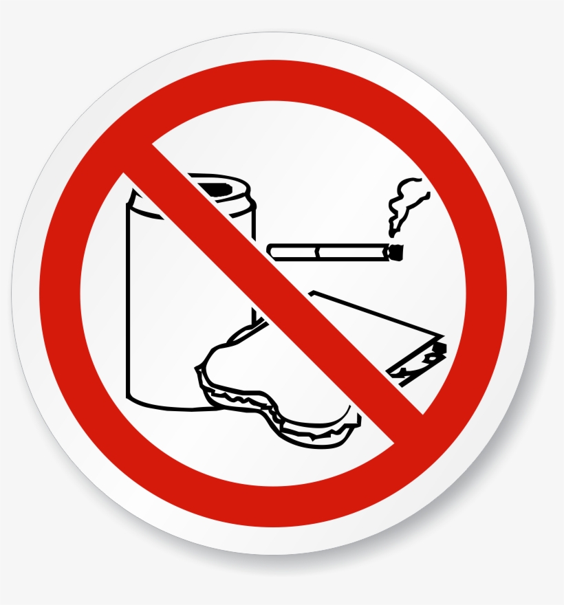 Do Not Eat, Drink Or Smoke Symbol Iso Sign - Do Not Smoke And Drink, transparent png #5912338