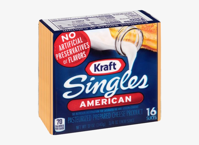 Kraft American Cheese - Kraft Singles American Cheese, transparent png #5912600