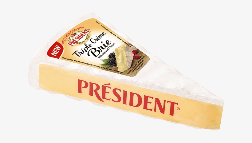 8 Oz - President Triple Cream Brie, transparent png #5913000
