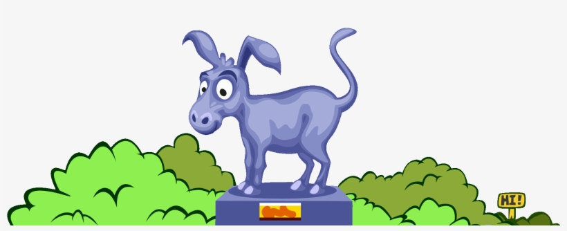 Donkey - Cartoon, transparent png #5913431