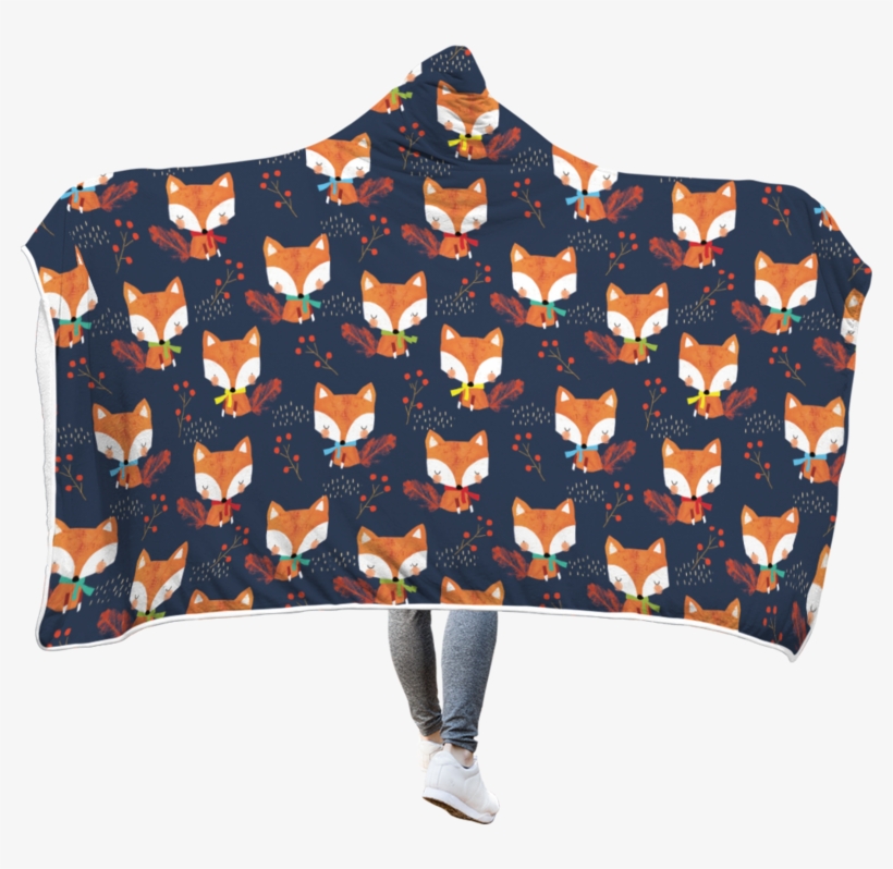3d Cute Red Fox Full-print Hooded Blanket - Foxy Cute Notebook: Small Notebook Pocket Diary, 110, transparent png #5914424