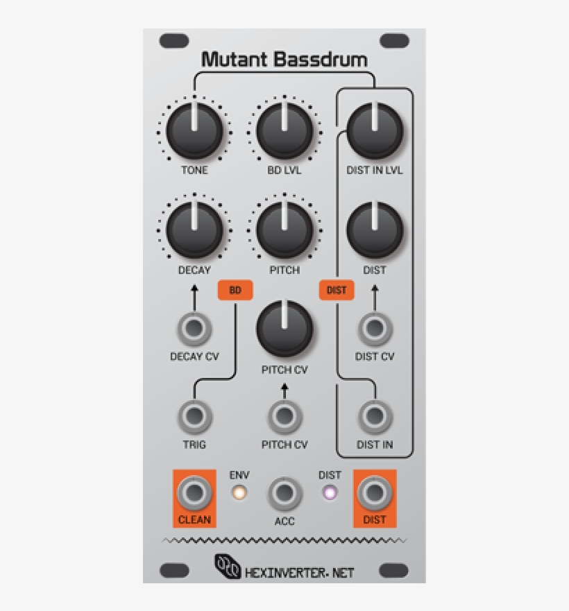Hexinverter Mutant Bassdrum & Distortion Analog, transparent png #5915390