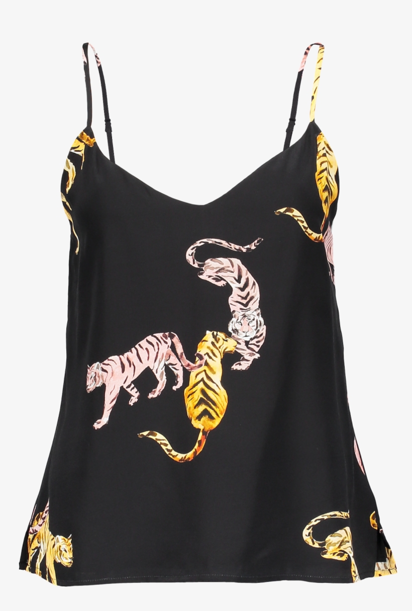 Jane Cami Tiger Black Multi - L Agence Jane Cami, transparent png #5916300