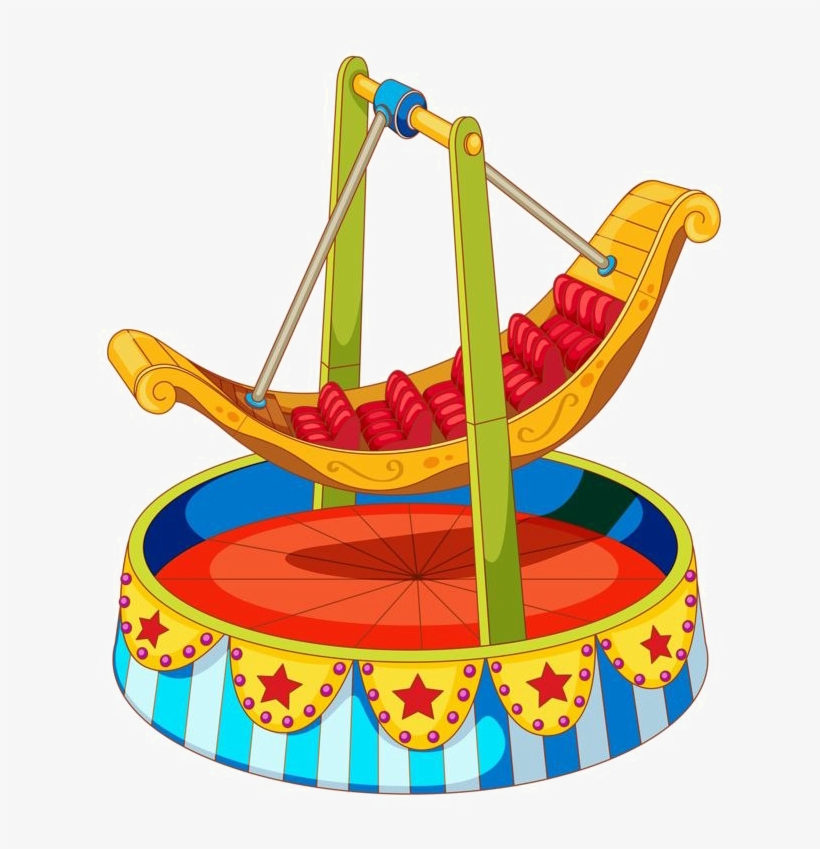 Amusement Park Carousel Png Transparent Image - Carnival Rides Clipart, transparent png #5917124