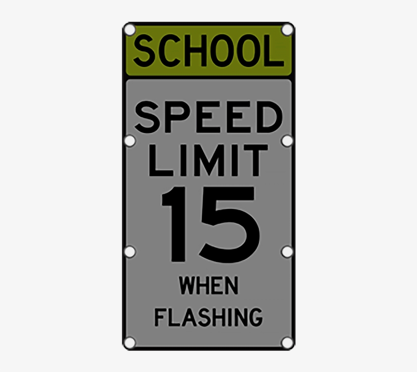 Ts40 Flashing School Speed Limit Sign Night - Residential Speed Limit 25, transparent png #5918858