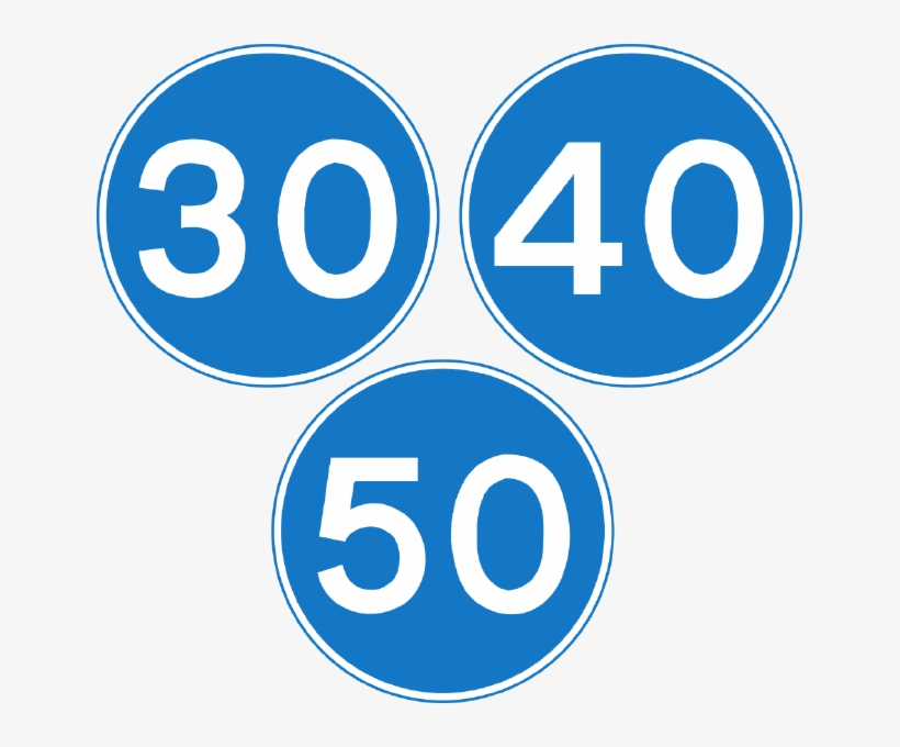 Minimum Speed Limit Signs - Minimum Speed Limit Sign, transparent png #5918903