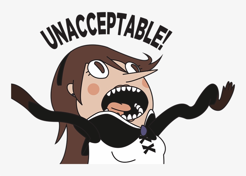 Was All Leading Up To The Moment When She Screams "unacceptable, transparent png #5919180