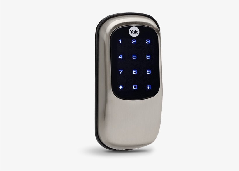 Touchscreen Door Lock - Yale Key-free Touchscreen Deadbolt With Zigbee (satin, transparent png #5919343