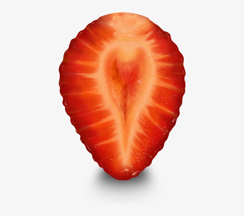 Half Hearted - Strawberry, transparent png #5919741