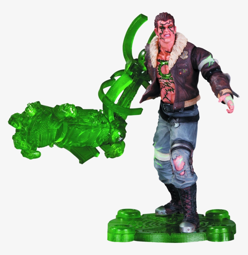 Atomic Green Lantern - Green Lantern Figure, transparent png #5920130