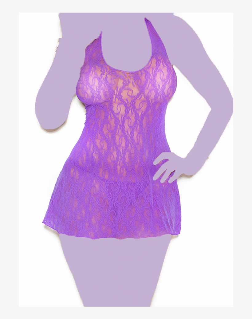 Swirl Lace Halter Dress - Dress, transparent png #5920627