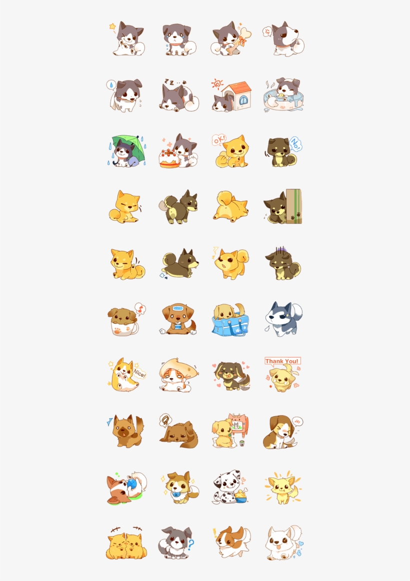 It's Small And Is A Sticker Of A Cute Dog Cute Dog - Kuma Sticker, transparent png #5920762