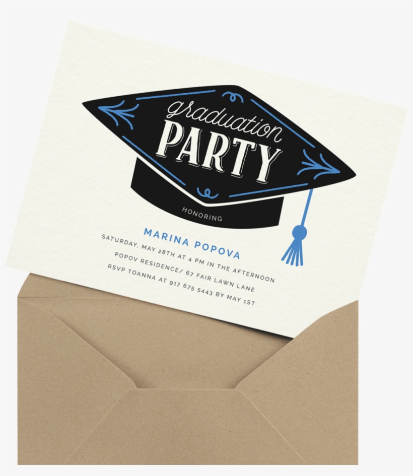 Graduation Party Invitations, Mailed For You - Party, transparent png #5921362