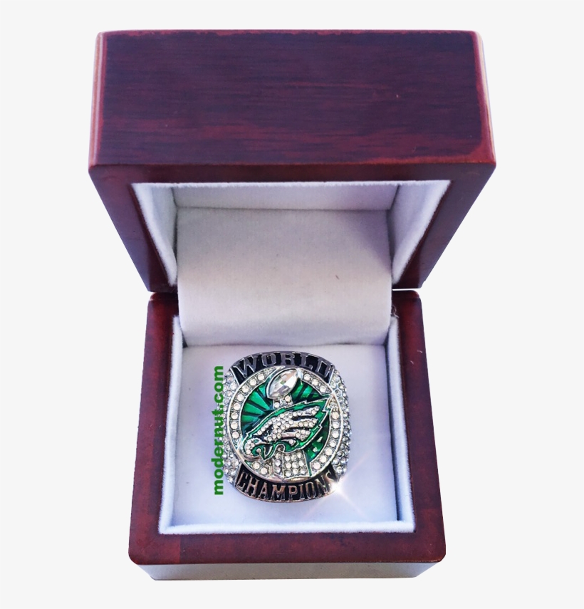 Eagles Logo Cherry Wood Ring Box - Black Ring Box, transparent png #5923360