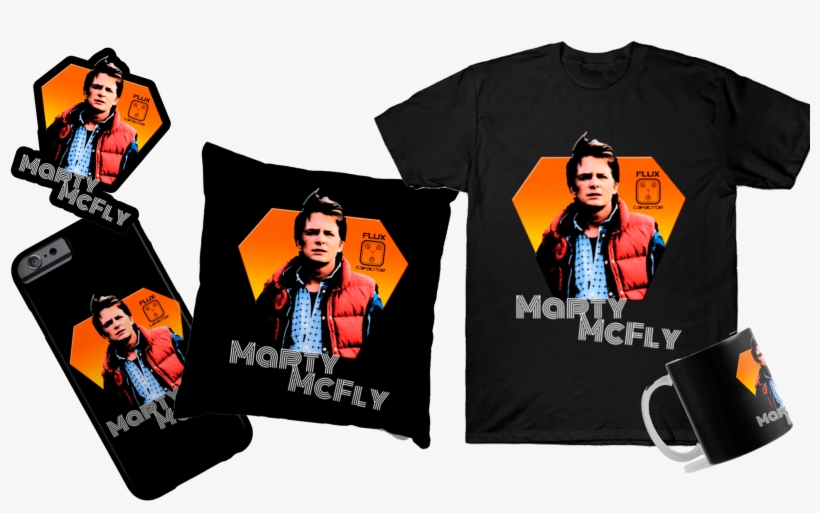 Marty Mcfly Tshirt, Mug, Phone Cases - Mobile Phone, transparent png #5923662