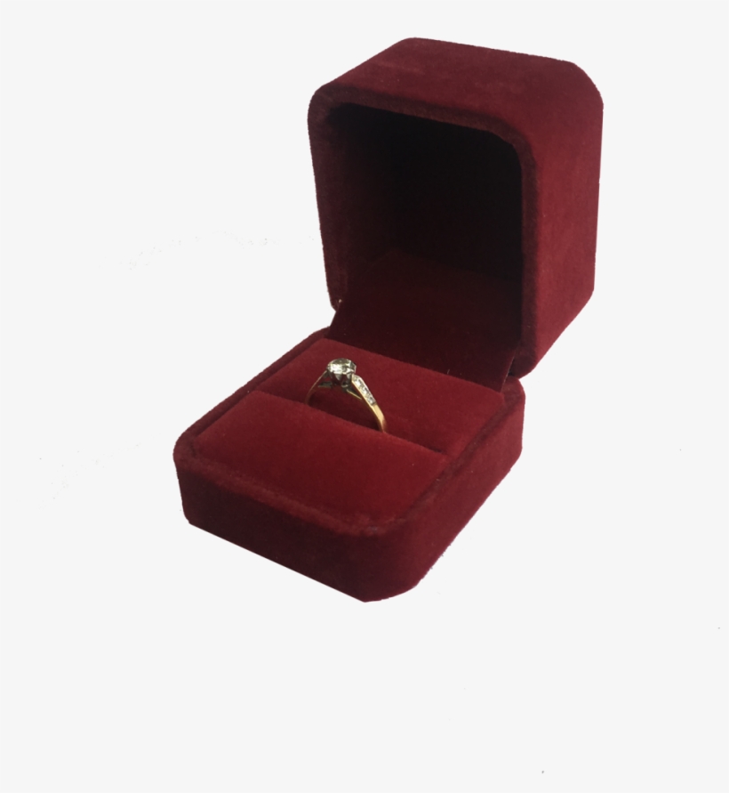 Red Faux Leather Watch Box With Stiching - Box, transparent png #5923876