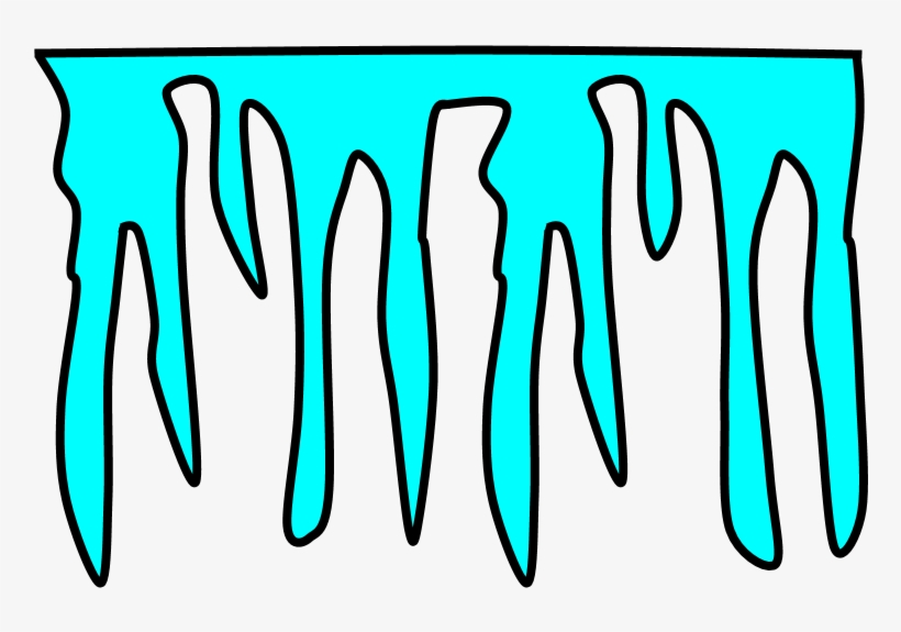 Icicles - Blue, transparent png #5924669