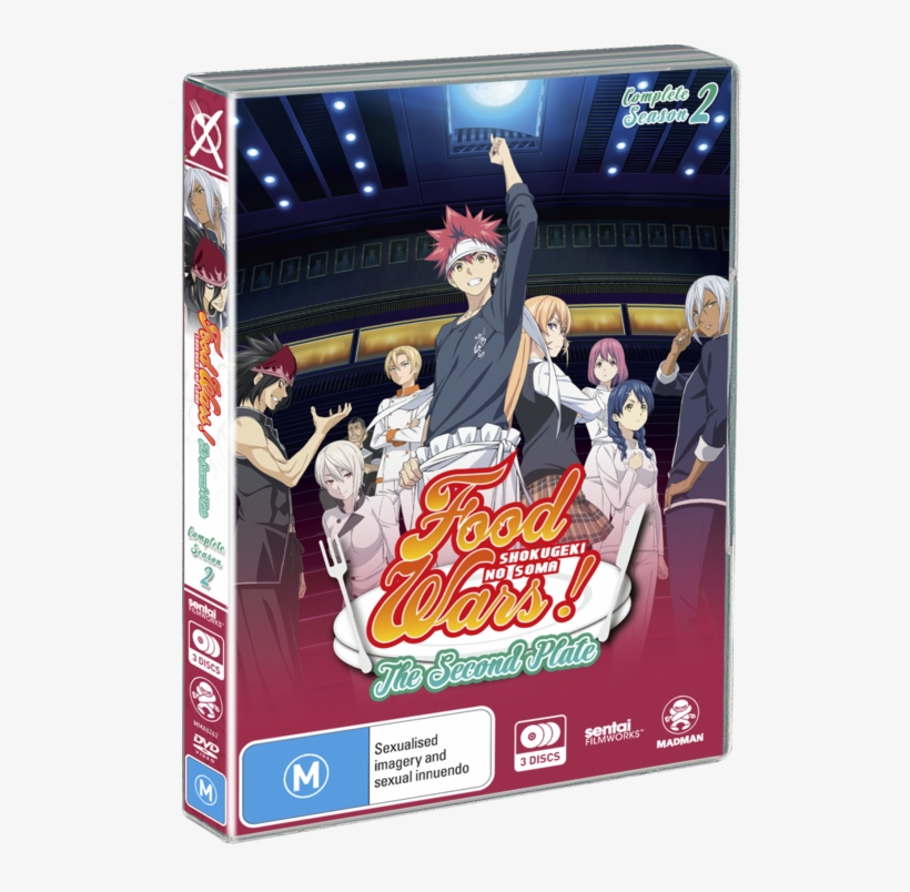 Food Wars The Second Plate Complete Season - Food Wars! The Second Plate Blu-ray, transparent png #5924910