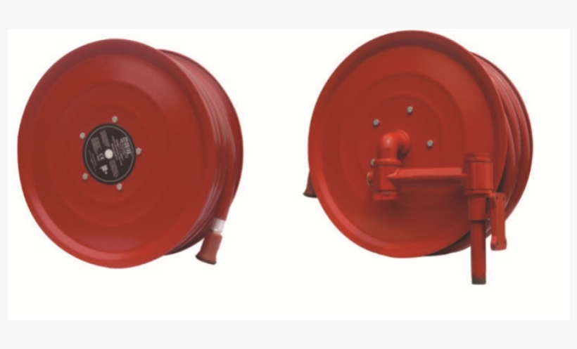 Wall Mounted Manual Swinging Hose Reel With Fire Hose - Fire Hose, transparent png #5924912
