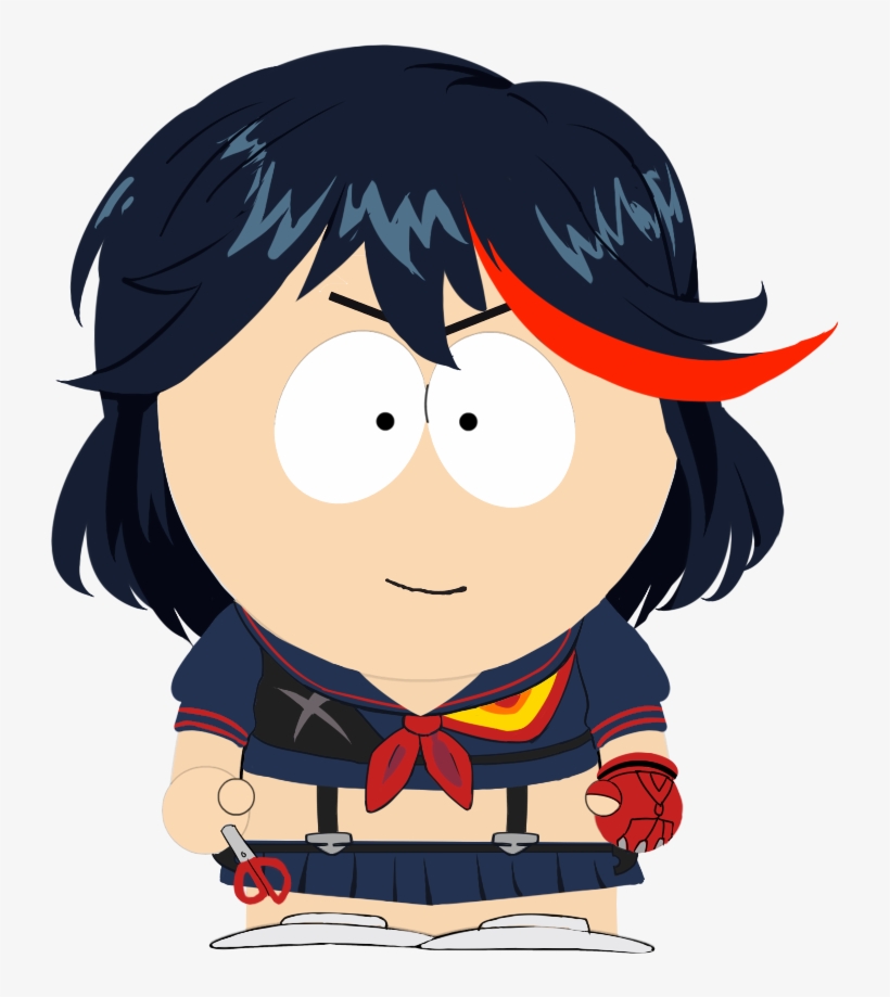 Bebe Stevens Ryuko Matoi Facial Expression Human Hair - South Park Kill La Kill, transparent png #5925592