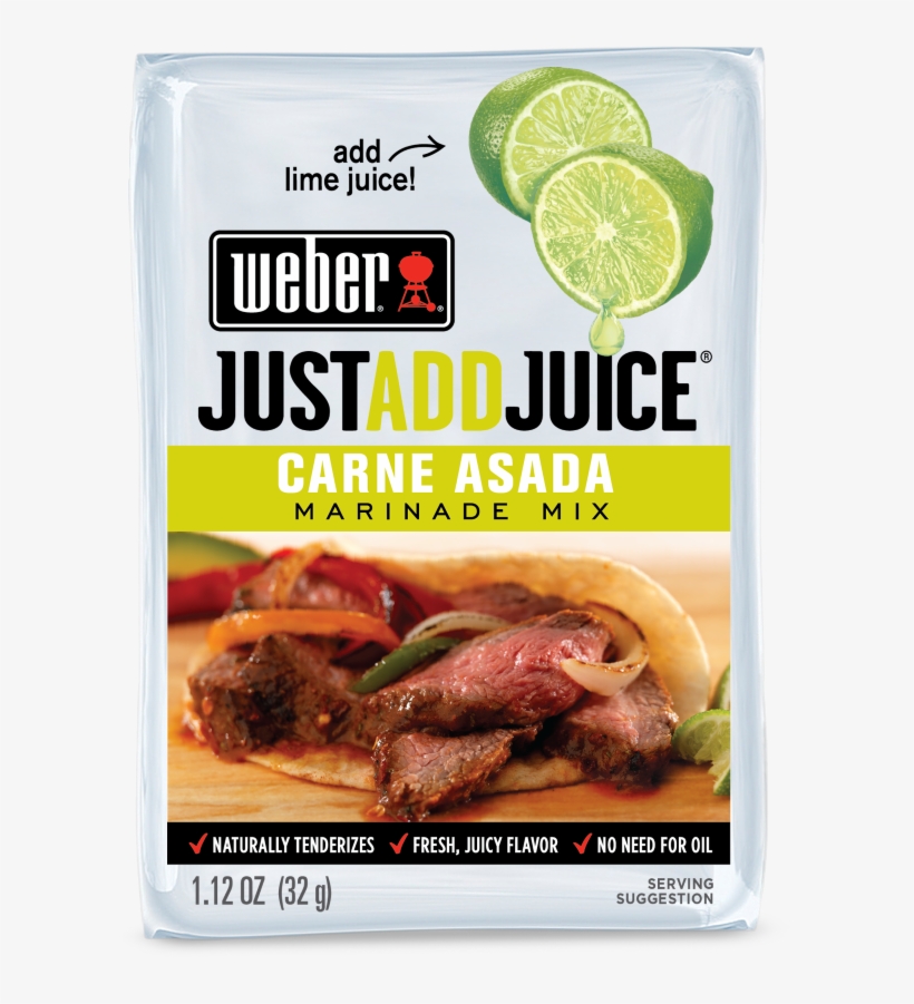 Just Add Juice Carne Asada Marinade - Weber Carne Asada, transparent png #5925650