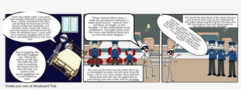 The Tell Tale Heart Cont - Cartoon, transparent png #5926147