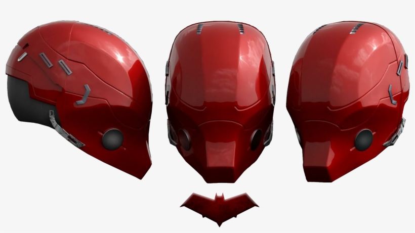 Image Library Download Red Hood S Helmet And Symbol - Arkham Knight Red Hood Gears, transparent png #5926536