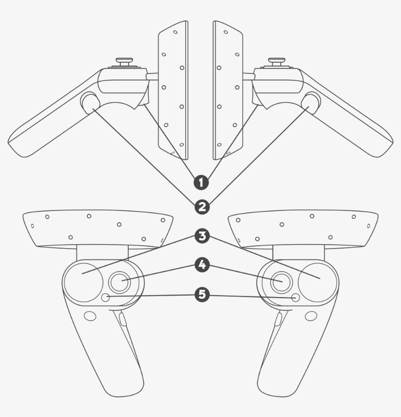 An Odyssey Controller Is Handled By The Tracked Vive - Sketch, transparent png #5926774