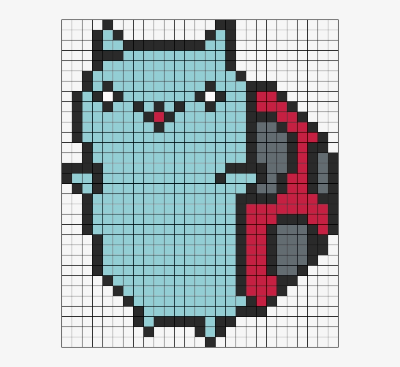 Catbug Perler Bead Pattern - Catbug Hama Beads, transparent png #5926917
