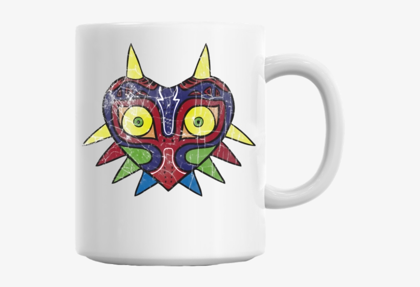 Zelda Mask Mug - Styleart Video Game Logo Mask Mug - Mug1-white-ancv, transparent png #5927124