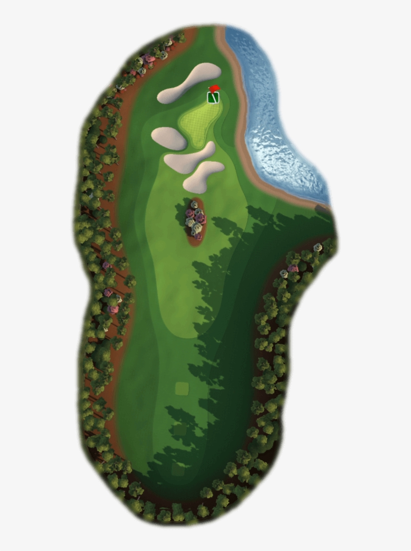 Hole 2 Map - Golf Clash Tour 6 Holes, transparent png #5927382