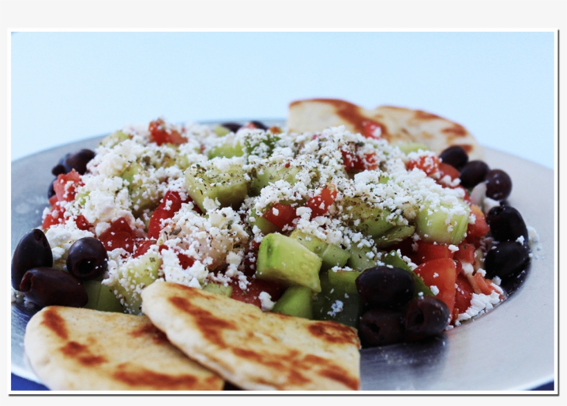 Greek Salad - Naan, transparent png #5927494