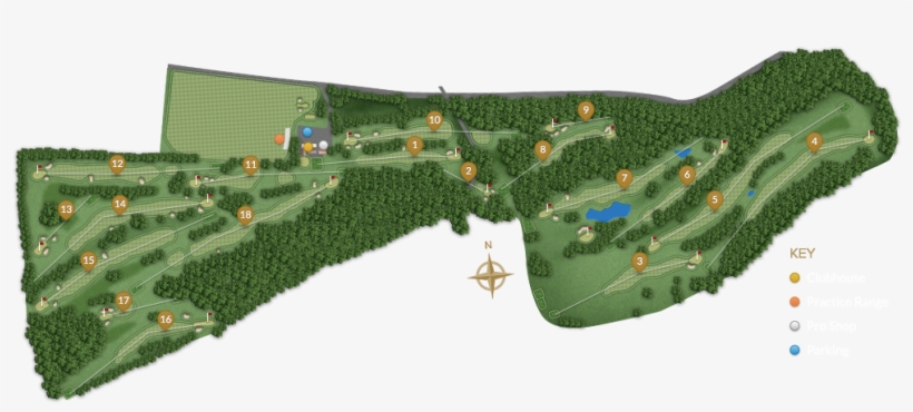 Hole One - Players Gc Bristol Course Layout, transparent png #5927983