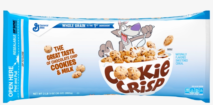 General Mills Cereal, Cookie Crisp - 11.25 Oz Box, transparent png #5928042