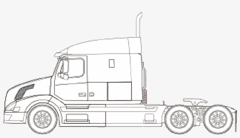 Volvo Vnm 630 Sleeper - Trailer Truck, transparent png #5928152