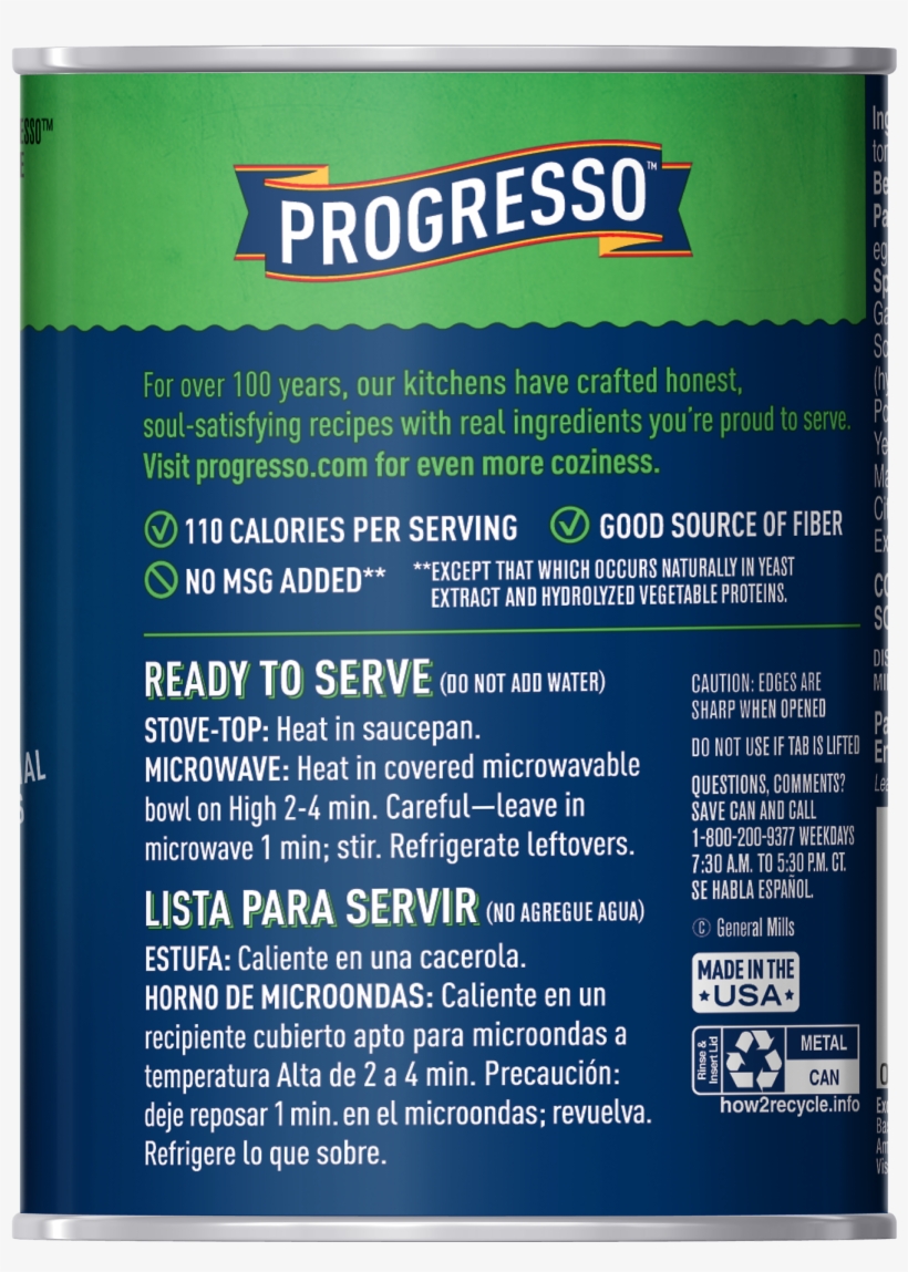 Progresso Hearty Classics Soup, Broccoli Cheese - 14, transparent png #5928401