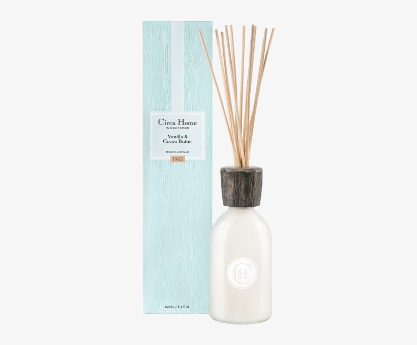 Circa Home Vanilla & Cocoa Butter Fragrance Diffuser - Glass Bottle, transparent png #5929433