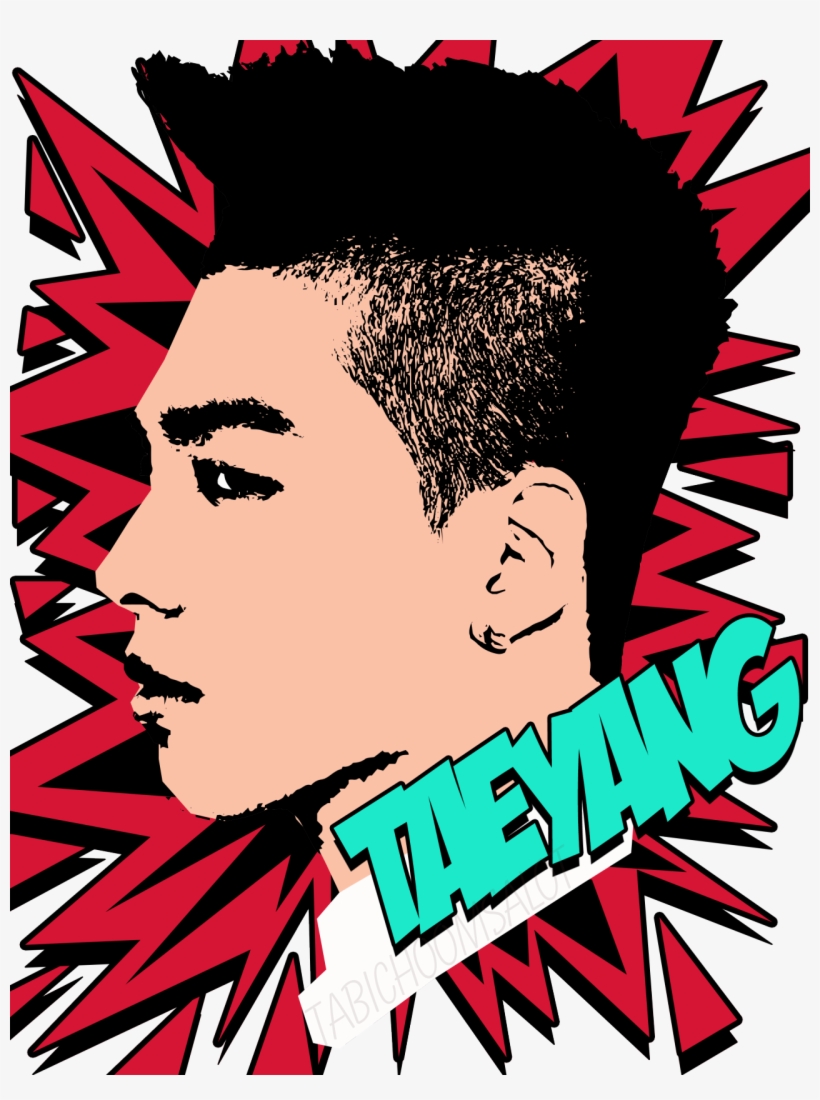 Bigbang Comic Style Edit - Poster, transparent png #5929975