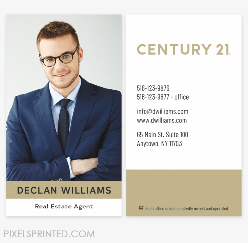 Century 21 Business Cards - Real Estate, transparent png #5930082