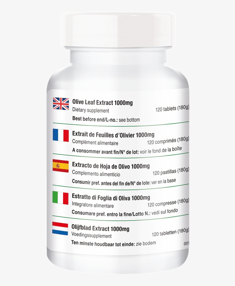 Olive Leaf Extract 1000mg - Tablet, transparent png #5932299