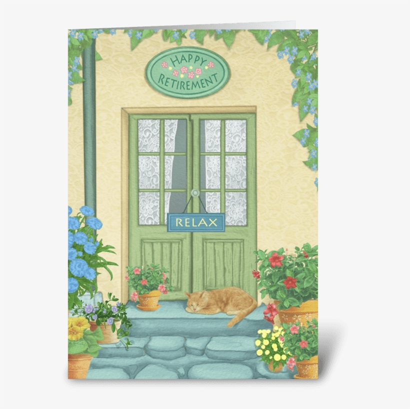 Happy Retirement Greeting Card - Window, transparent png #5932985