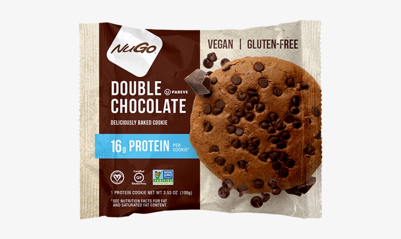 Nugo Nutrition Gluten Free Double Chocolate Cookies, transparent png #5933464