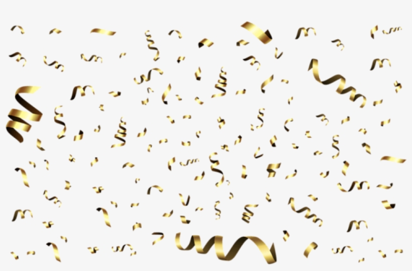 Free Png Confetti Gold Transparent Png Images Transparent - Portable Network Graphics, transparent png #5933608