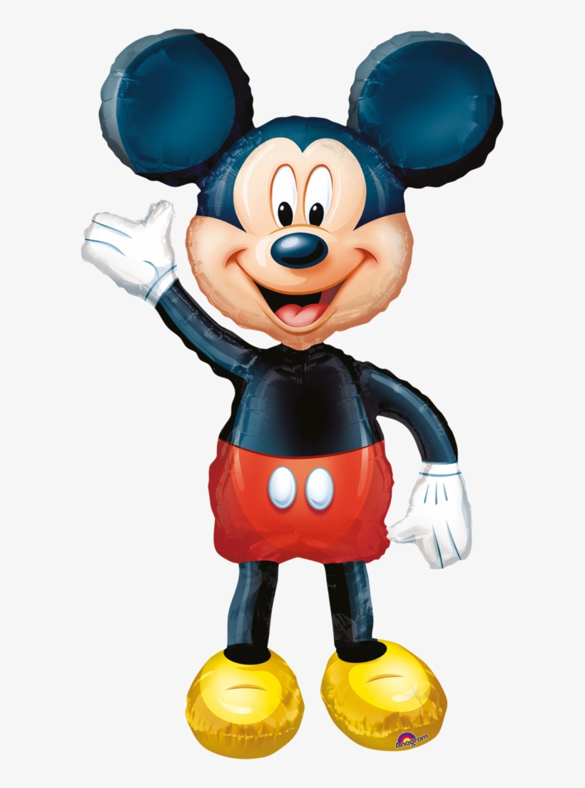 Foil Airwalker Disney Mickey Mouse Balloon - Mickey Airwalker Jumbo Balloon, transparent png #5935487