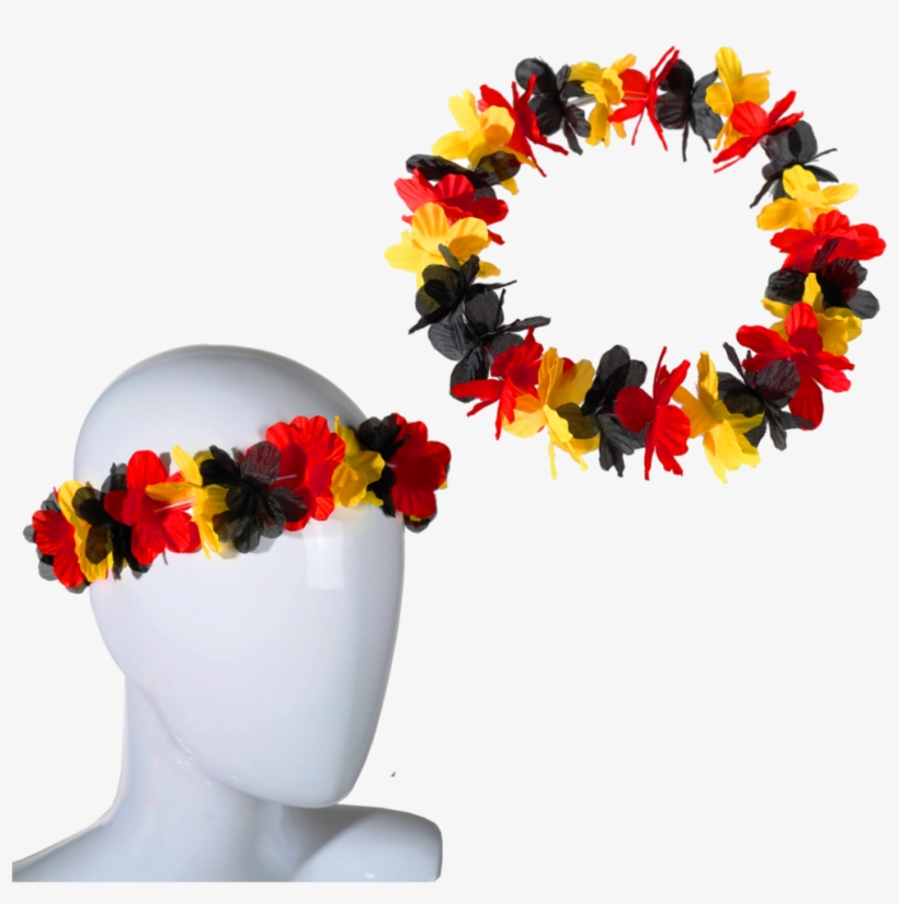 Flower Chain Chin Wrist German Flag - Fußball Wm Fanartikel 2018, transparent png #5935804