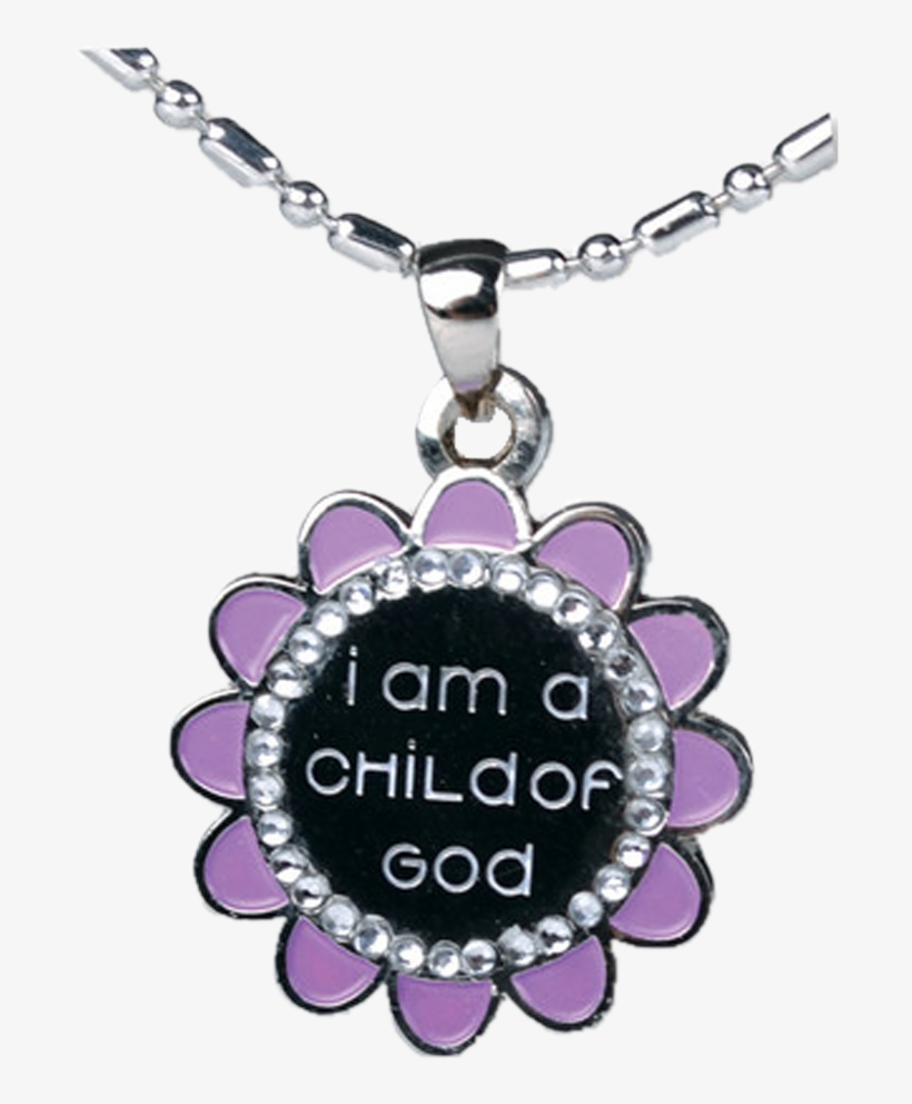 Flower I Am A Child Of God Necklace, transparent png #5936098